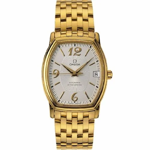 Omega De Ville Prestige Automatic 31.2 Tonneau Yellow Gold / Silver / Bracelet 4103.31.00 (41033100)